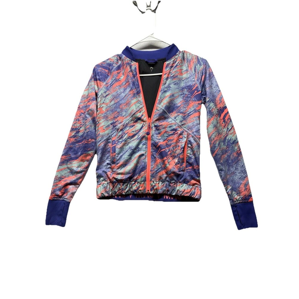 iviva by Lululemon Reversible Jacket Girl's size 10 pink and purple Full Zip